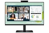 SAMSUNG S40VA Series 24-Inch Computer Monitor, HDMI Monitor, 75Hz Monitor, IPS Monitor, Built-in Webcam, Built-in Speaker & Mic, FreeSync Premium (LS24A400VENXZA)