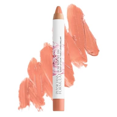 Physicians Formula Rosé Kiss All Day Glossy Lipstick Lip Color Makeup, Orange Sweet Nothings | Dermatologist Tested, Clinicially Tested