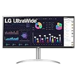 LG 34WQ650-W 34 Inch 21:9 UltraWide Full HD (2560 x 1080) 100Hz IPS Monitor, 100Hz Refresh Rate with RGB 99% Color Gamut, VESA DisplayHDR 400, USB Type-C, AMD FreeSync, Tilt/Height Adjustable Stand