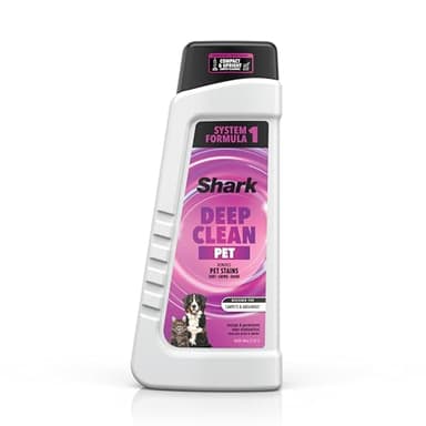 Shark Deep Clean Pet Formula for All Shark Upright and Portable Carpet Cleaners, Formulated for All Carpets, Upholstery & Area Rugs, Tackles Tough Pet Messes and Odors, 48oz, EXCP48