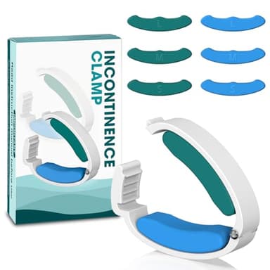 Buzzlett Incontinence Clamp, Male Incontinence Products, Stop Urinary Leakage, All-Day Comfort and Confidence, 3 Adjustable Sizes, 2 Different Silicone Replacement Pads