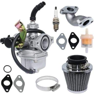 PZ19 Carburetor Air Filter Assembly Fit Compatible with Kayo Fox 70 Bull 125 Predator 70cc 90cc 125 125CC ATV Quad Carb