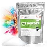 A-SUB DTF Powder, 500g / 1.1lb White DTF Transfer Powder, Hot Melt Adhesive DTF Powder for Sublimation, Work with DTF Transfer Film and DTF Printer for Digital Prints on Any Color and Material Fabric