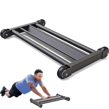 Lifeswell Glute Ham Glider, Multi-Functional Hamstring Roller with Smooth Wheels, V-Bar for Hamstring Curls, Ab Glider Workout & Core Strength Training