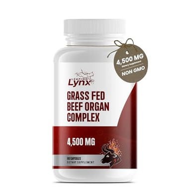 Grass Fed Beef Liver Capsules 4,500 mg – Desiccated Beef Liver Supplement – 180 Liver Capsules – Grassfed Beef Organ Supplement – Energy, Iron & Ancestral Whole Food Support – Non-GMO, ISO-Certified