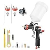 AEROPRO TOOLS R500 LVLP Air Spray Gun with 1.3/1.5/1.7mm Nozzles & Air Regulator, A610 Paint Guns Automotive, Car Paint Gun Sprayer, Paint Gun for House Painting, Car, Furniture, Varnish and Top Coat