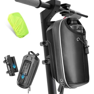GXCROR Electric Scooter Bag 2L Large Capacity, Waterproof Front Hanging Storage Bag, Portable Handlebar Bag for Carrying Phone, Bottle, Charger Tools
