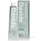 Davids Fluoride Free Whitening & Antiplaque Toothpaste, Natural Peppermint, Mouth & Gum Detox, SLS Free, EWG Verified Clean & Safe Ingredients, 5.25oz, Made in USA