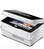 HYUNLAI Insulin Cooler Case Portable Insulin Refrigerator with Temperature LED Display Screen Keeping Cooling 35℉ ~ 46 F, Insulin Fridge with Handle & Alarm USB Chargerable (White)