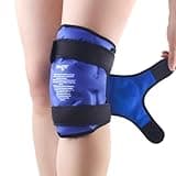 NEWGO Ice Pack for Knee Replacement Surgery, Reusable Gel Cold Pack Wrap Around Entire Knee Ice Pack Wrap for Injuries, Pain Relief, Meniscus Tear, ACL, Swelling