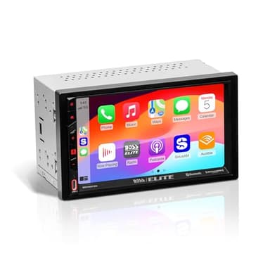 BOSS Audio Systems Elite BE7ACP.WX Double DIN Car Stereo Wireless Apple CarPlay Android Auto, 7 Inch Touchscreen, Sirius XM-Ready, Bluetooth