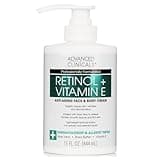 Advanced Clinicals Retinol Body Lotion, Firming & Anti-Aging Moisturizer for Crepey Skin, 15 Oz Retinol Face & Body Cream