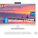 HP 27-inch All-in-One Desktop PC - FHD Display, 13th Generation Intel Core i7-1355U, Intel Iris Xe Graphics, Windows 11 Pro & Microsoft Office Lifetime License (64 GB RAM, 1 TB SSD)