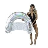 PoolCandy Holographic Collection Sun Chair - Beach & Swimming Pool Float with Cup Holders. The Ultimate Chair in The Sun.