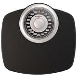Adamson A25 Scales for Body Weight - Up to 400 LB - New Version - 5.3" Dial on 12.4" x 12" Platform - Anti-Skid Rubber Surface - High Precision Bathroom Scale Analog - Durable with 20-Year Assurance