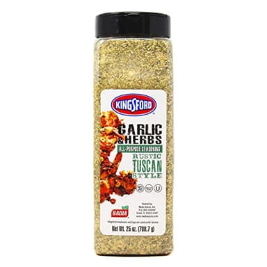 Kingsford Garlic & Herbs All-Purpose Seasoning, 25 oz – Rustic Tuscan Style for Cooking, Grilling & Marinades
