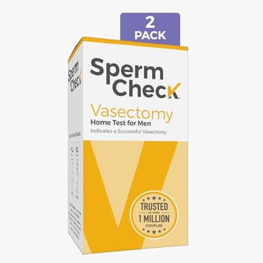 SpermCheck Vasectomy Home Test Kit - Check Sperm Count Post Vasectomy - 2 Pack - Easy to Read, Private - 98% Accuracy - FSA HSA Eligible - FDA Cleared