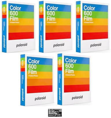 Polaroid Instant Color Film for Polaroid 600 and Polaroid Now, Lab, and OneStep Cameras - 5 Pack