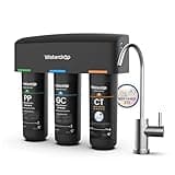 Waterdrop TSB 8 Layer High Capacity Under Sink Water Filter, Reduces PFAS, PFOA/PFOS, Fluoride, Chlorine, Bad Taste & Odor, with Dedicated Faucet, NSF/ANSI 42 Certified Element, USA Tech