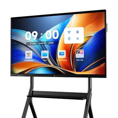 MWE 55'' Smart Board,Electronic Interactive White Board with 4K Touchscreen Display Built in UHD Camera Open App Ecosystem Digital Whiteboard for Business Office Classroom Home (55'')