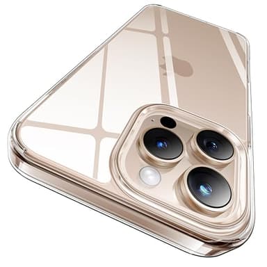 CASEKOO for iPhone 16 Pro Case Crystal Clear, [Never Yellow Technology] [12FT Military-Grade Protection] Transparent Slim Cover Women Men Phone 16 Pro Case 6.3 inch, Clear