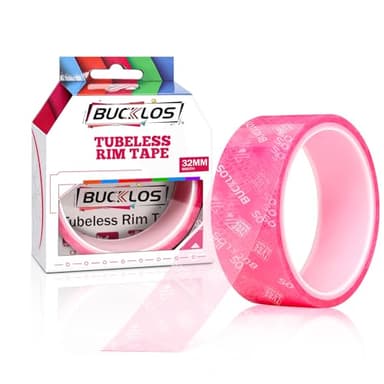 BUCKLOS Tubeless Rim Tape 17/19/21/23/25/28/30/32/35mm Width x 10m Length, Bike Wheel Rim Tape Suitable for Tubeless MTB/Road/Gravel Bikes Wheel Carbon Tubeless Kit-32mm