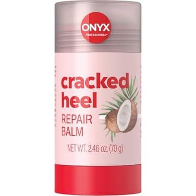 Onyx Professional Cracked Heel Repair Balm Stick for Dry Cracked Feet Treatment, Coconut Scent, 1 pack - Moisturizing Foot Balm, Rolls On, Cracked Heel Treatment
