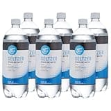 Amazon Brand - Happy Belly Seltzer Sparkling Water, 33.8 fl oz (Pack of 6)