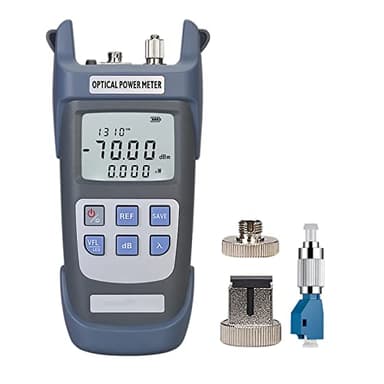 FYBOPTWU - 1pc 3 in 1 Function Fiber Optic Tester Portable Optical Power Meter (FC/SC/ST) & VFL-10 Visual Fault Locator & LED Lighting, OPM & VFL Fiber Optic Tester, Range: (-70) dBm ~ (+10) dBm