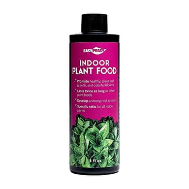 Liquid Indoor Plant Food, All-Purpose Indoor Plant Fertilizer, Liquid Plant Food, Easy Peasy Plants House Plant Fertilizers 4-3-4 Plant Nutrients, House Plant Food | Lasts Same as 8 oz Bottle