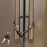 Urban August Child-Proof Refrigerator Lock for Kids & Adults - Lock for French Door Fridge and Cabinet (Regular, Black - 1 Pack)
