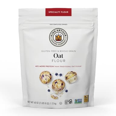 King Arthur Baking Company Gluten-Free & Whole Grain Oat Flour 2.5 lbs.