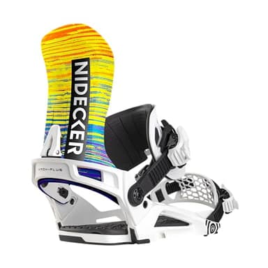 Nidecker Kaon-Plus Hybrid Unisex Snowboard Bindings, Blanco, Large