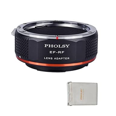 PHOLSY Lens Mount Adapter Manual Focus Compatible with Canon EF Lens to Canon EOS RF-Mount Camera Body, EOS to EOSR, EF to EOS R, EF to RF (NO AUTO Focus)