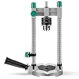 Zonon Portable Drill Guide/Drill Press Multi Angle Drill Guide Attachment for 1/4" and 3/8", Precision Drilling Jig Attachment for Drilling Angled or Straight Holes Adjustable Drill Guide, Black