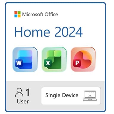 Microsoft Office Home 2024 | Classic Office Apps: Word, Excel, PowerPoint | One-Time Purchase for a single Windows laptop or Mac | Instant Download