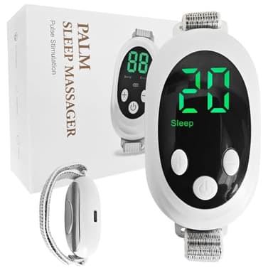 YAMEOME Handheld Sleep Aid Device, Sleep Assisted Low-Frequency Pulse Generator, Relief Anxiety Help Sleep, USB Rechargeable