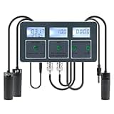 Yewhick WiFi Tuya Smart pH Monitor Data Logger Temp TDS Salinity S.G. EC ORP Water Tester Monitor Analyzer for Aquariums Pool Hydroponics