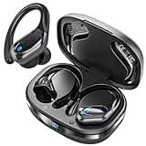 Wireless Earbuds Bluetooth Headphones 80hrs Playback Ear Buds Power Display with Noise Canceling Mic Headsets for Sports/Workout/Running Black