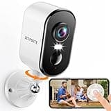 2K Security Cameras Wireless Outdoor, Pan Rotating 360° Battery Powered WiFi Camera with AI Motion Detection, Color Night Vision, Spotlight, Siren, 2-Way Talk, Waterproof, SD/Cloud Storage