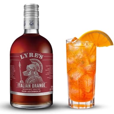 Lyre's Italian Orange, Award Winning Low Calorie Alcohol Free Italian Aperitif Alternative, Vegan Friendly Zero Proof Spirit for Negroni, Spritz and Non Alcoholic Cocktails (23.7 Fl Oz)