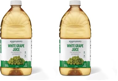 Amazon Grocery, White Grape Juice, 64 Fl Oz (Previously Amazon Fresh, Packaging May Vary) (Pack of 2)