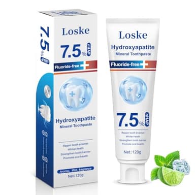 Hydroxyapatite Toothpaste for Stronger Teeth, Natural Remineralization Formula, Fluoride Free Whitening and Enamel Protection for Sensitive Teeth (1)