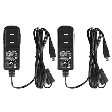 Security-01 2-Pack 5V 2A Power Supply with Plug Micro USB for Security Camera IPC