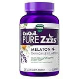ZzzQuil PURE Zzzs Melatonin Gummies, Sleep Aid, Melatonin 2mg, with Chamomile & Lavender, Melatonin Sleep Gummies, Sleep Aids for Adults, Wildberry Vanilla Flavored, 72 Sleep Gummies