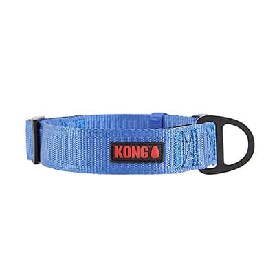 KONG Max HD Ultra Durable Neoprene Padded Dog Collar (Medium, Blue)