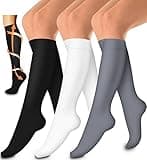 3 Pack Medical Compression Sock-Compression Sock for Women and Men-Best for Running,Nursing,Sports
