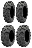 Full set of ITP Mud Lite XL 28x10-12 and 28x12-12 ATV Tires (4)