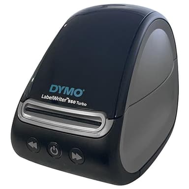 DYMO LabelWriter 550 Turbo Direct Thermal Label Maker - USB and LAN Connectivity Monochrome Label Printer - 300 dpi, Print up to 90 Labels Per Minute, Auto Label Recognition - BROAGE Printer_Cable