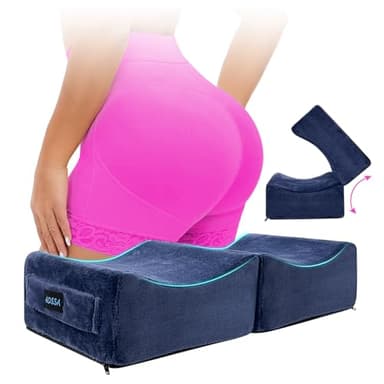 AOSSA Brazilian Butt Lift Pillow, BBL Pillow After Surgery for Butt Sitting, BBL Supplies Post Surgery, Booty Pillow for Home, Office Chair, Driving Car – Butt Lift & Recovery Foam Support Cushion